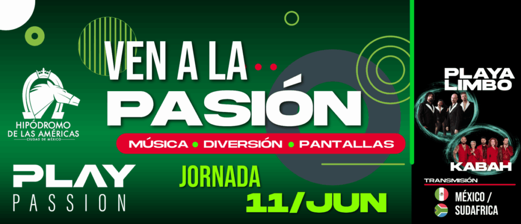 “PLAY PASSION”  JORNADA 11/JUN Kabah y   Playa Limbo
